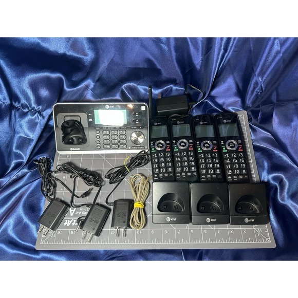 AT&T DLP73450 4-Handset Cordless Bluetooth Connect to Cell w/Answering System